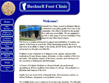 Tablet Screenshot of bushnellfootclinic.com